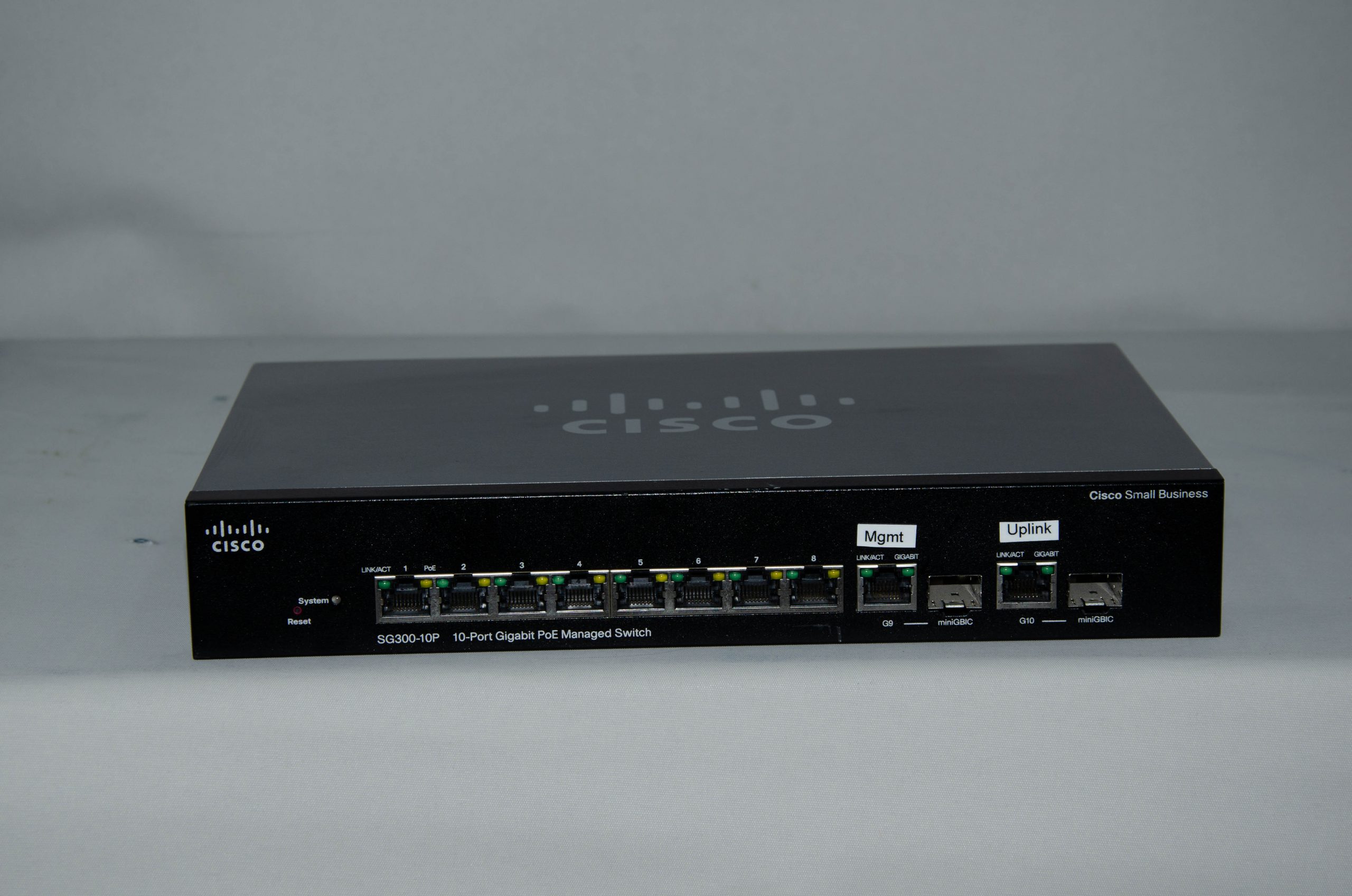 Cisco Sg-300-10P Poe-SRW2008P-K9 V02-8 x 10/100/1000 (PoE) Anahtarı