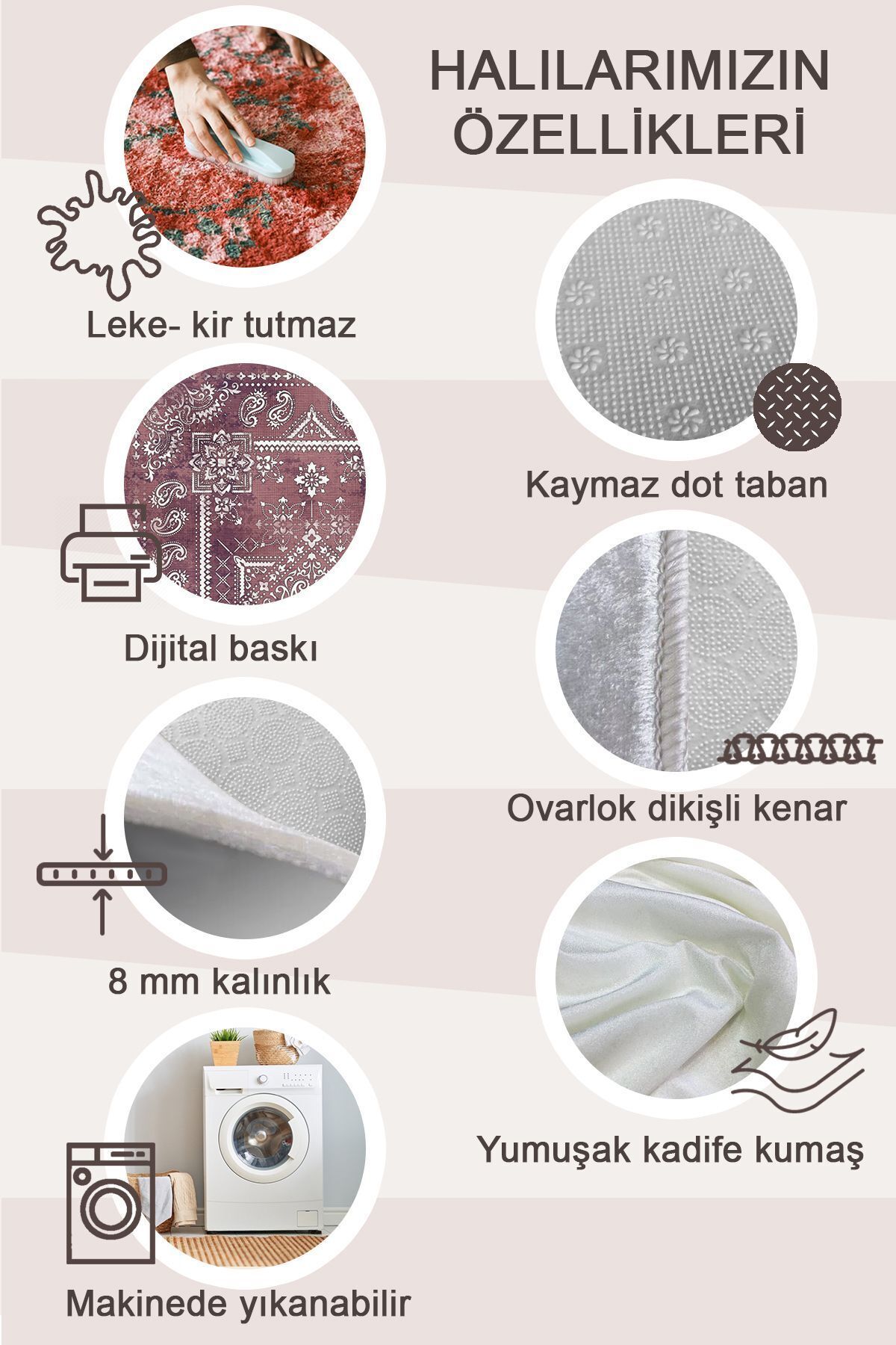Kaplumbağa Dijital Baskı Yıkanabilir Kaymaz Taban Leke Tutmaz Mutfak Halısı